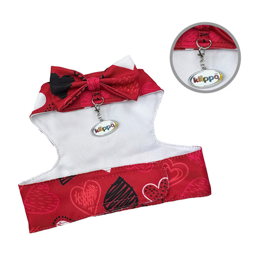 Abstract Hearts Harness Vest with Matching Leash