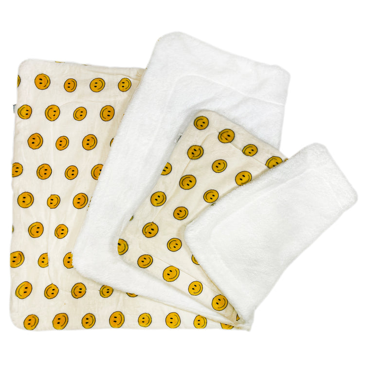 Double Layered Ultra Plush Happy Face Blanket
