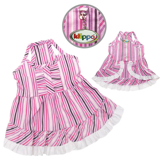 Elegant Smart Stripes Cotton Sundress