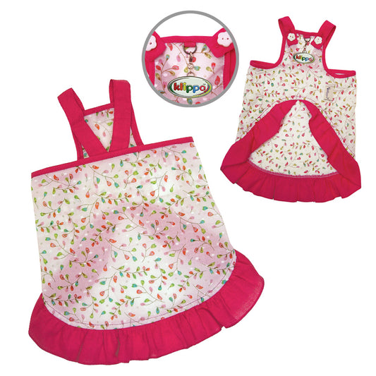 Colorful Leaves V-Neck Lightweight Sundress