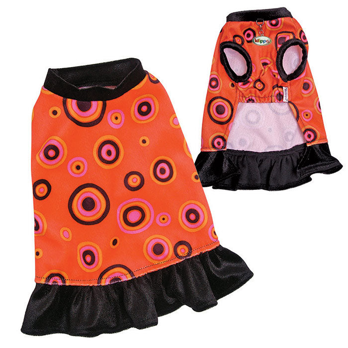 Soft Velour Retro Circles Dress