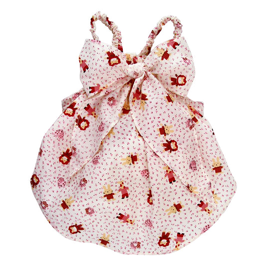 Animal Lovers Lightweight Sundress with Big Bow