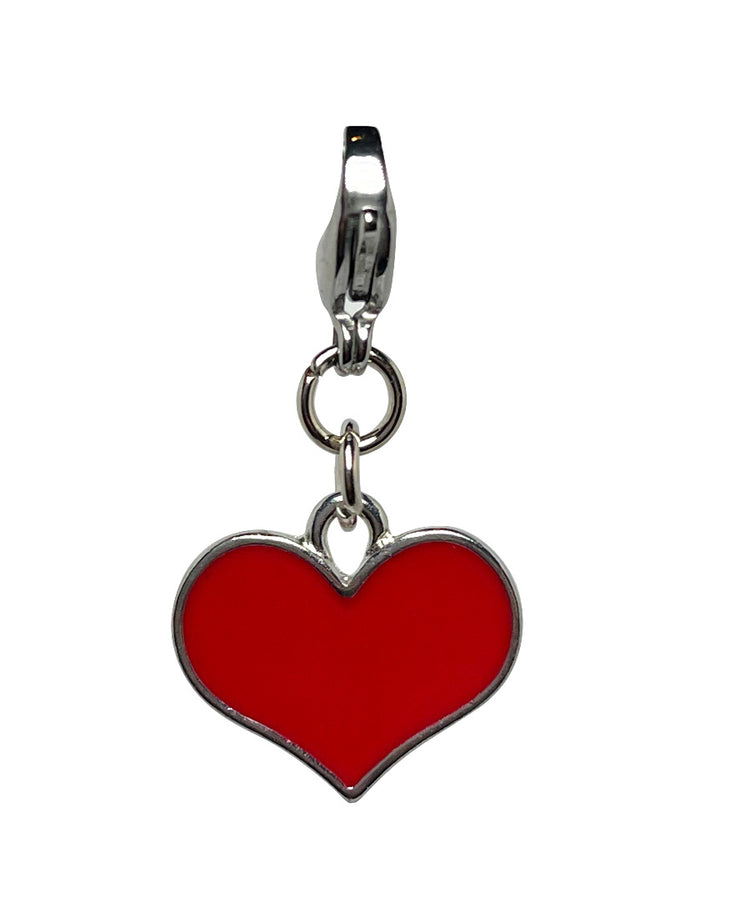 Enamel Red Heart Charm