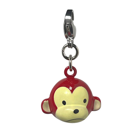 Reddish Brown Monkey Jingle Bell Charm