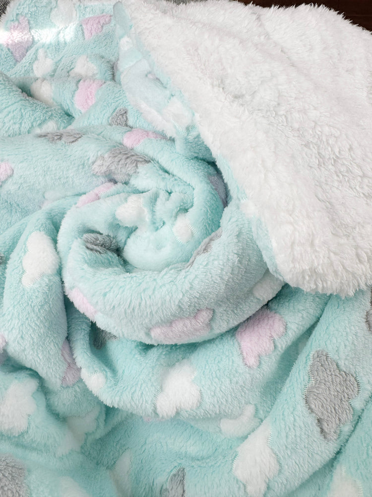 Double Layered Ultra Plush Fluffy Clouds Blanket