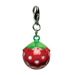 Yummy Strawberry Metal Jingle Bell Charm