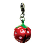 Yummy Strawberry Metal Jingle Bell Charm