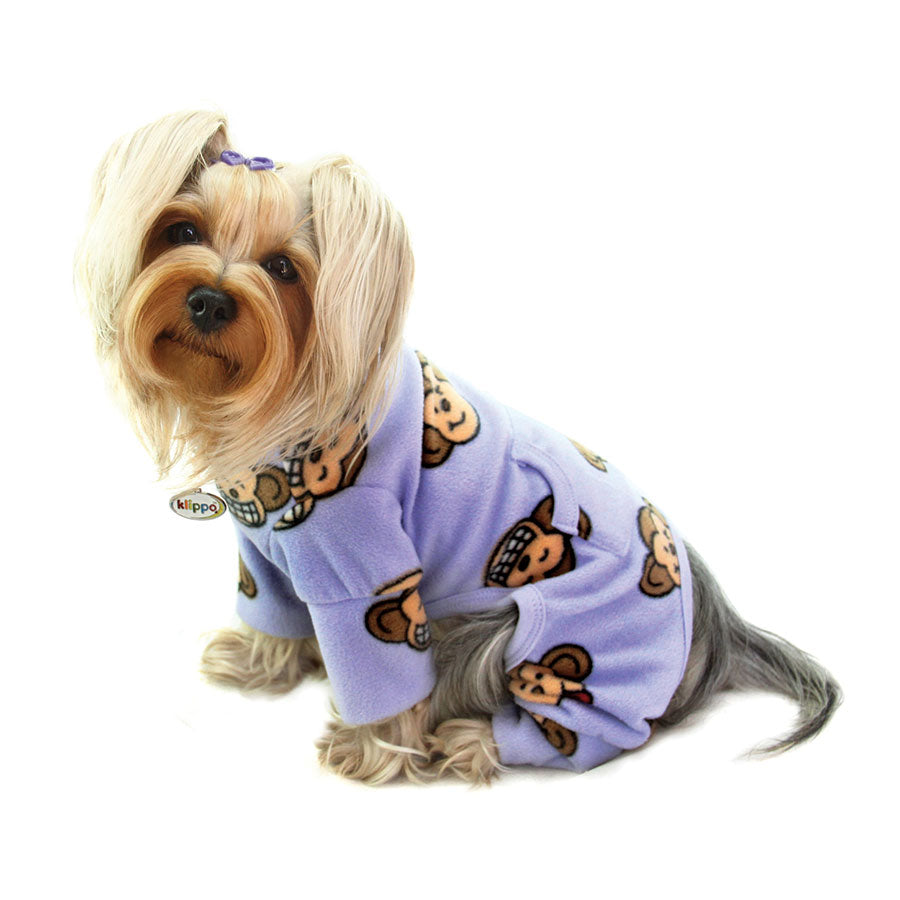 Monkey wearing 2025 pajamas