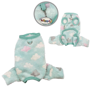 Ultra Plush Fluffy Clouds Front Sleeveless Pajamas