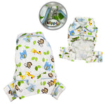 Zoo Animals Flannel Pajamas with 2 Pockets