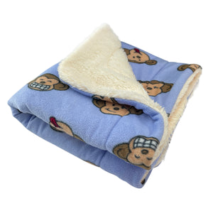 Double Layered Silly Monkey Fleece/Ultra-Plush Blanket - Lavender