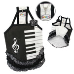 Adorable Piano Dress with Ruffles