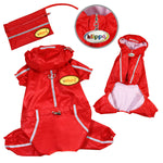 Raincoat Bodysuit with Reflective Stripes & Matching Pouch